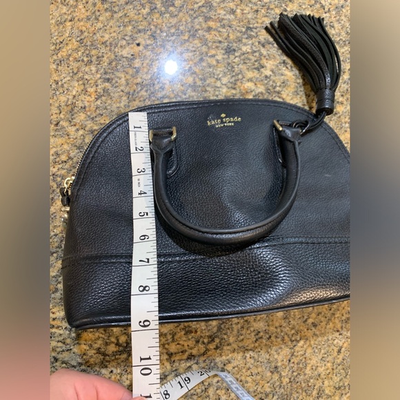Kate Spade Black Leather Crossbody Purse Kate Spade McCall Street Carli - Picture 12 of 13